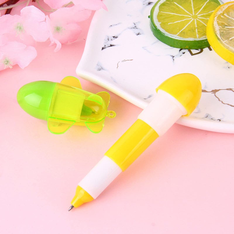 SWTOOL 30pcs Mini Plane Ballpoint Pen Cute Cartoon Retractable Ball Pen (Random Color) - Image 4